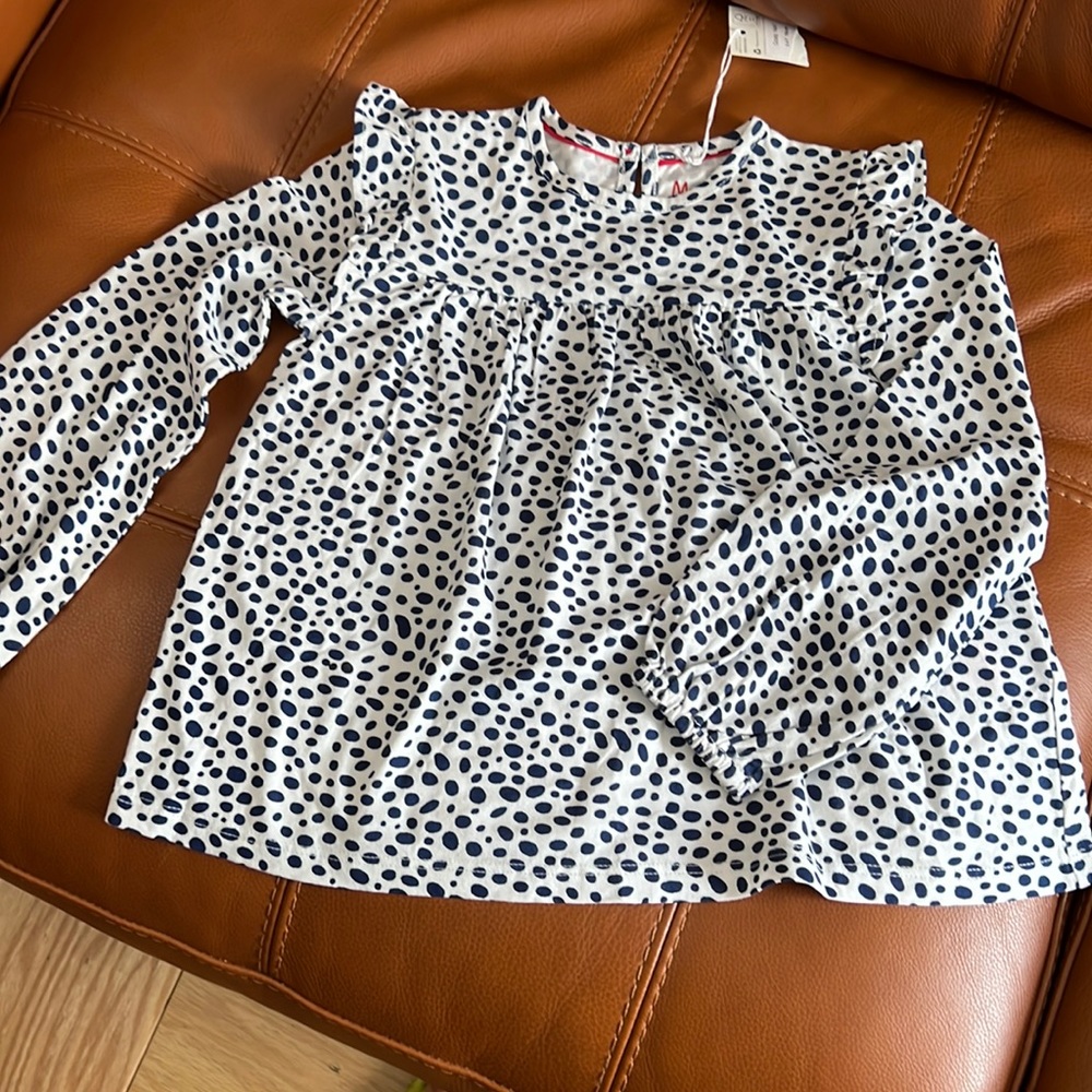NWT Mini Boden Ruffles Top Tunic Sz 5-6 years 116 cm